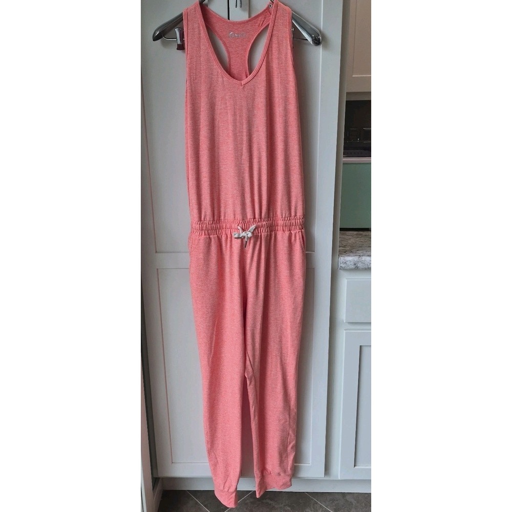 Zyia Active Coronado Downtime Jumpsuit Racerback Design Women's Sz M Excellent